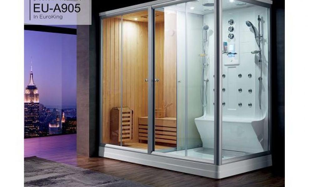 Phòng tắm xông hơi khô kết hợp ướt Euroking EU-A905