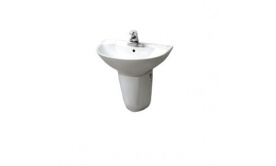 Chậu rửa Lavabo Inax  L285V + Chân lửng L288VC